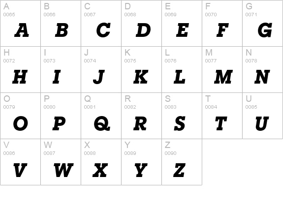 Lubalin Graph* Bold Oblique uppercase A-Z preview