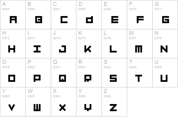 LuggageHeavy uppercase A-Z preview