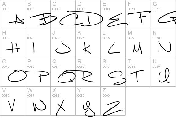 Luna Bar uppercase A-Z preview