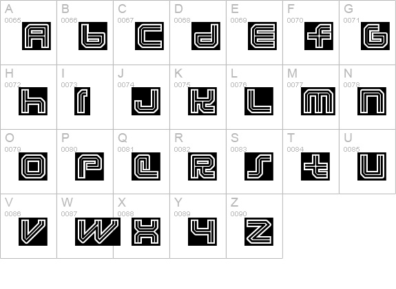 LunaEclipsed RL uppercase A-Z preview