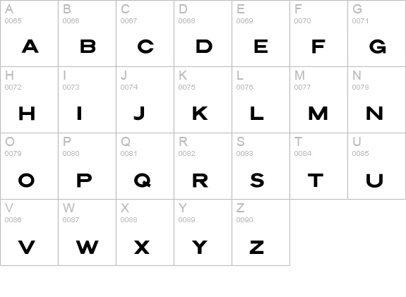 LunarOrbiter uppercase A-Z preview