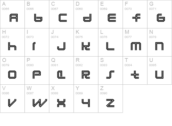 Lunasol uppercase A-Z preview