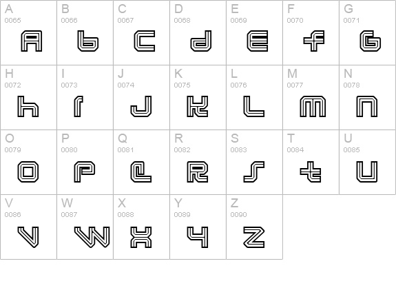 Lunasol Aurora uppercase A-Z preview