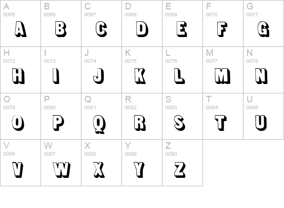 Lunch uppercase A-Z preview