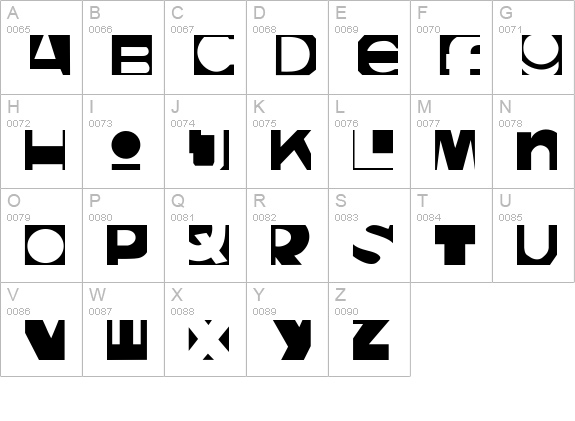 Lunchbox uppercase A-Z preview