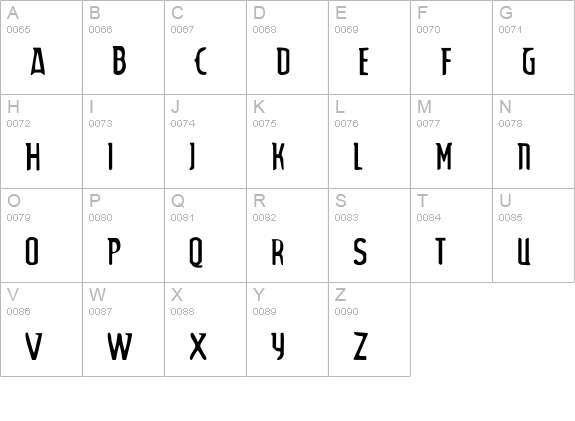 Lupinus uppercase A-Z preview