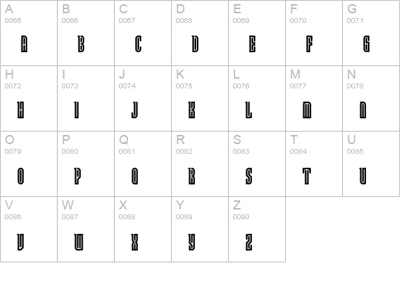 Lusta-EightySerif uppercase A-Z preview