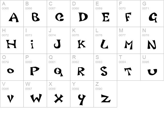 Luxo uppercase A-Z preview