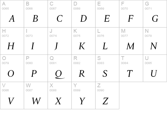 Luxury Text Italic uppercase A-Z preview
