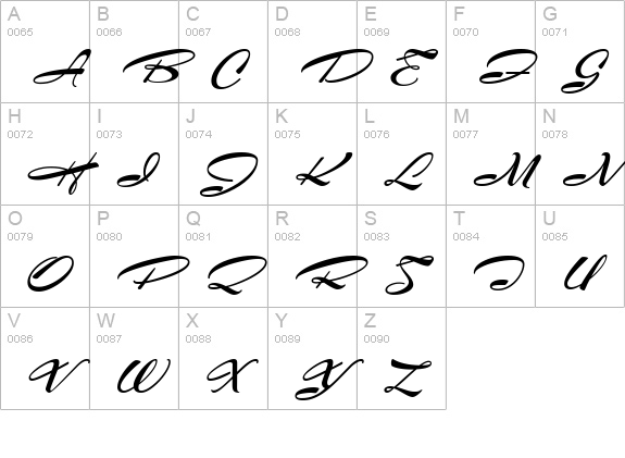 LuxuryRoyaleJF uppercase A-Z preview