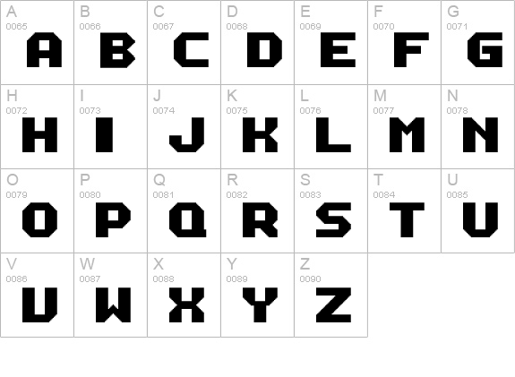 M12_MACH BIKER uppercase A-Z preview