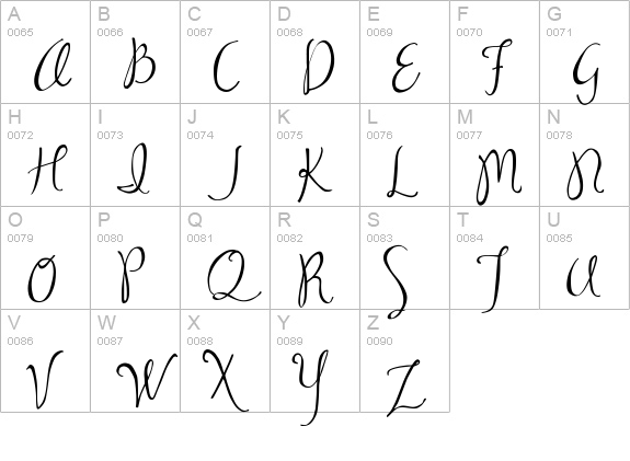 MA Sexy uppercase A-Z preview