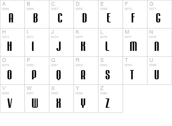 Mabella uppercase A-Z preview