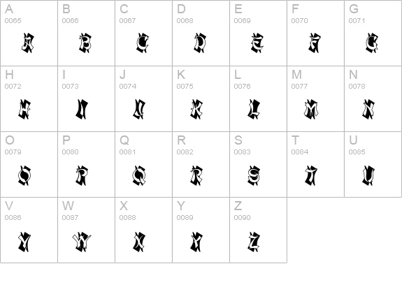 Macao-Initials-Regular uppercase A-Z preview