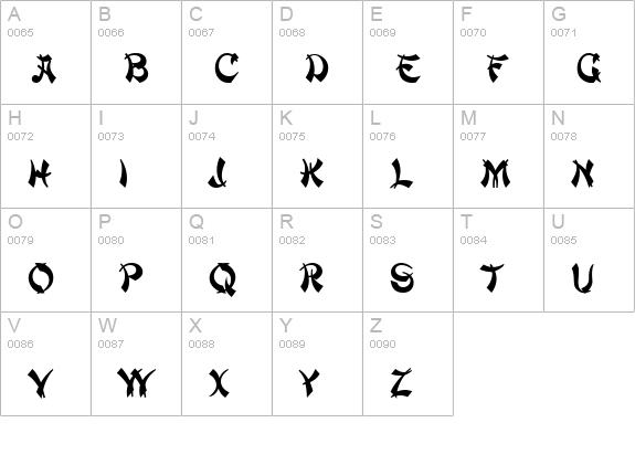 Macao-Regular uppercase A-Z preview