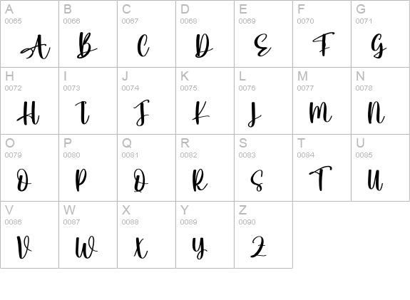Macaroni uppercase A-Z preview
