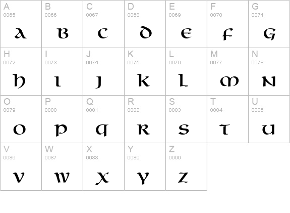 MacedonCapsSSK uppercase A-Z preview