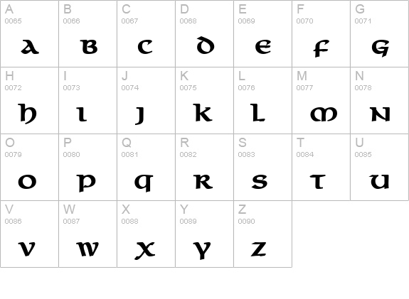 MacedonCapsSSK Bold uppercase A-Z preview