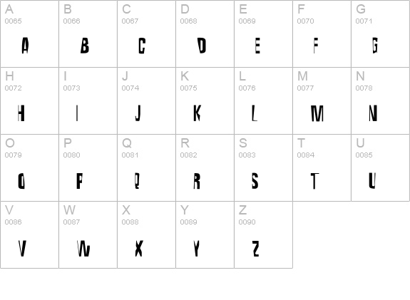 Maceo uppercase A-Z preview