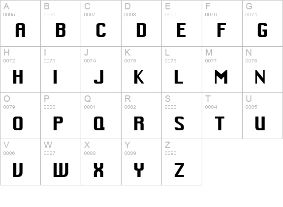 MacType uppercase A-Z preview