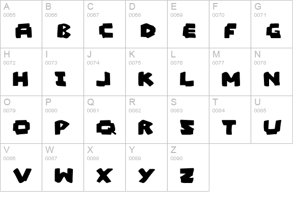 Mad Marker uppercase A-Z preview