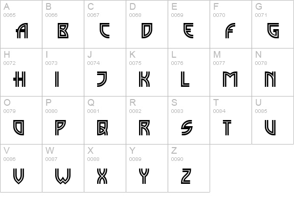 MadisonSquare Incised uppercase A-Z preview