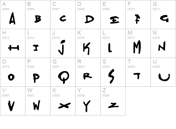 Madjumbles
 uppercase A-Z preview