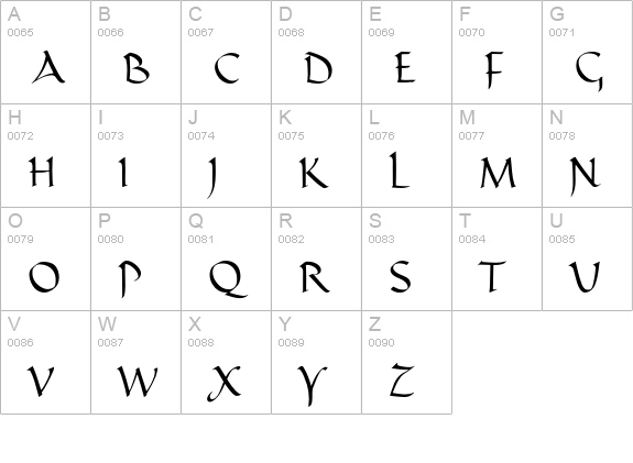 Madonna uppercase A-Z preview