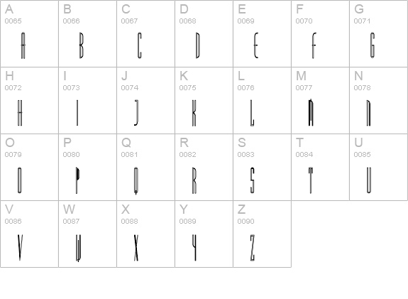 MadridHC uppercase A-Z preview