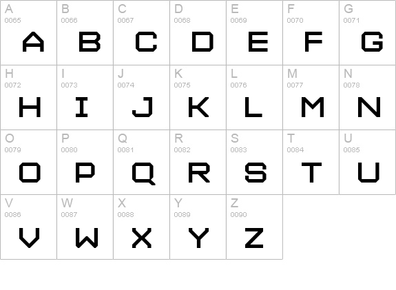 Maetl Bold uppercase A-Z preview