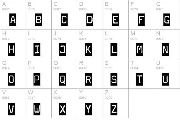 Magda-Cameo uppercase A-Z preview