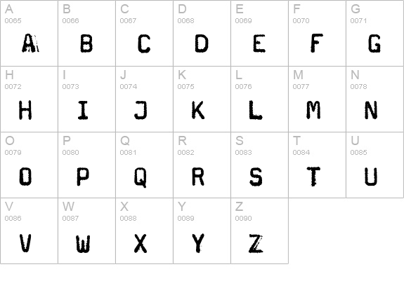 Magda-Extra uppercase A-Z preview