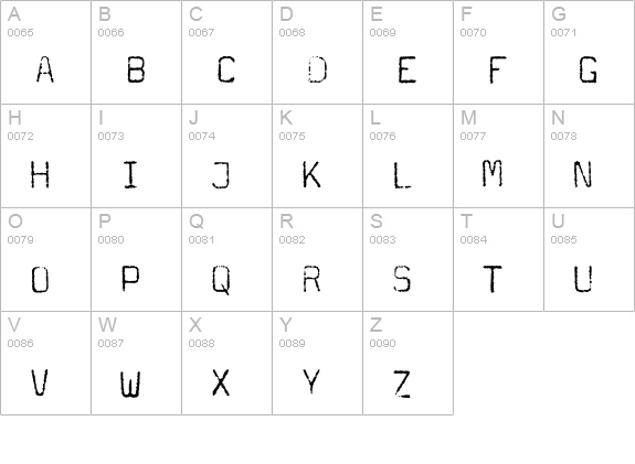Magda-Light uppercase A-Z preview