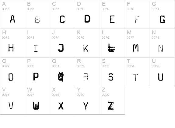 Magda-Mixed uppercase A-Z preview
