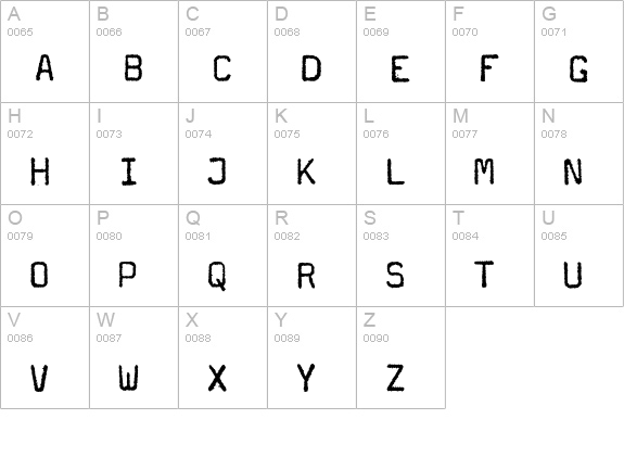 Magda-Plain uppercase A-Z preview