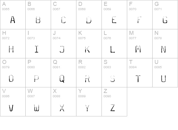 Magda-Thin uppercase A-Z preview