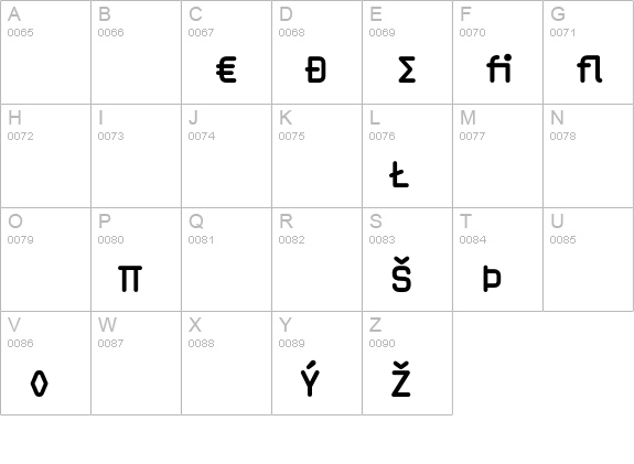 MagdaClean-BoldExpert uppercase A-Z preview