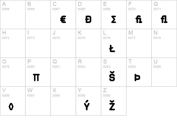MagdaCleanMono-BlackExpert uppercase A-Z preview