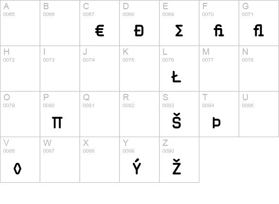 MagdaCleanMono-BoldExpert uppercase A-Z preview