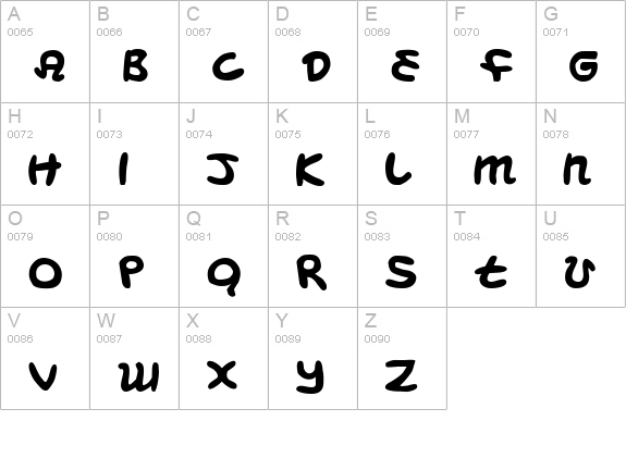 Magic Beans uppercase A-Z preview