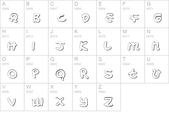Magic Beans 3D uppercase A-Z preview