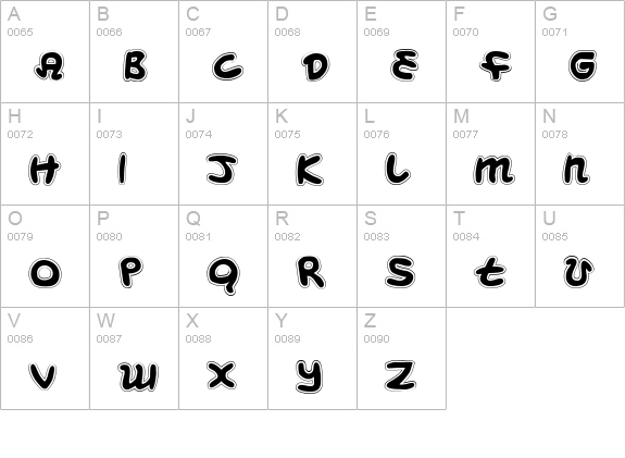 Magic Beans Collage uppercase A-Z preview