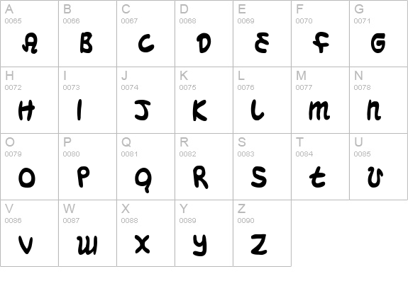 Magic Beans Condensed uppercase A-Z preview