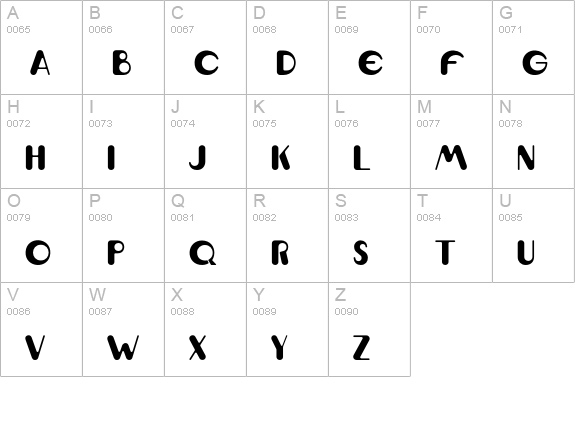 Magical uppercase A-Z preview