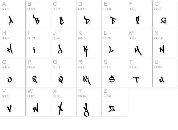 MagikMarker Free uppercase A-Z preview
