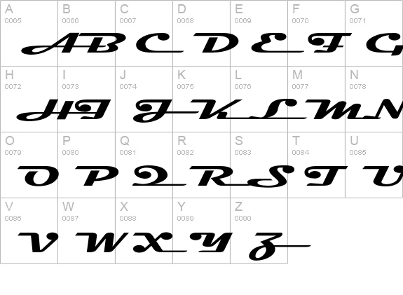 Magneto-SuperBoldExtended uppercase A-Z preview