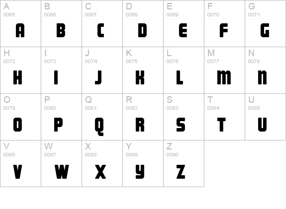 Magnum uppercase A-Z preview