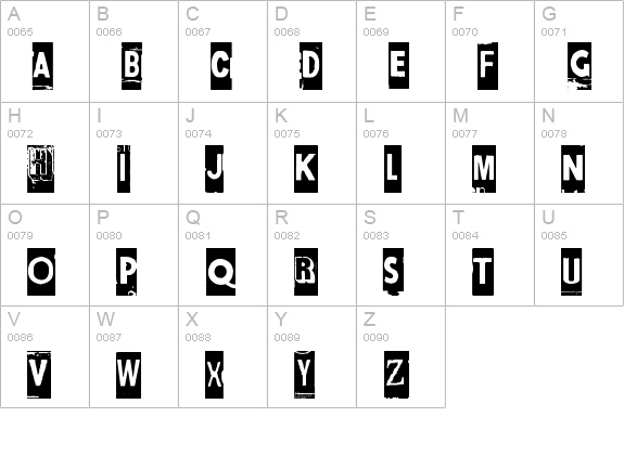 Maksukehoitus uppercase A-Z preview