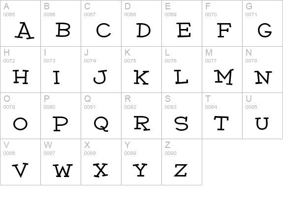Malihini Cuban BTN Exp Bold uppercase A-Z preview