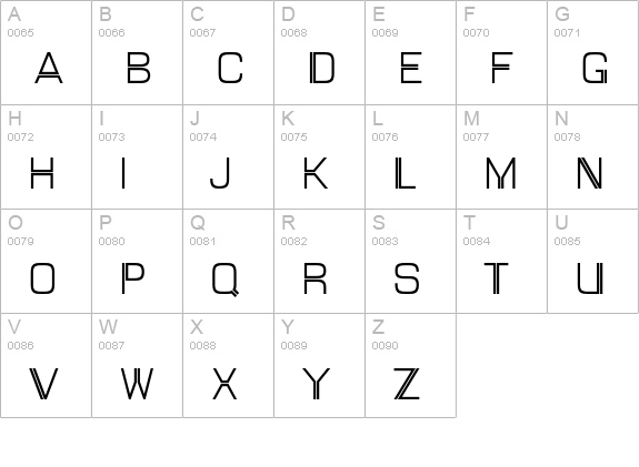 Mallary uppercase A-Z preview